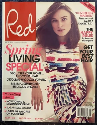 Red Magazine, UK Glossy, May 2014, Keira Knightly, Spring Living Special, Style  - Image 1 of 4