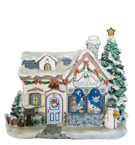 Hawthorne Village Precious Moments Tiny Treasures Toyshop Lighted House 2001 - Picture 1 of 4