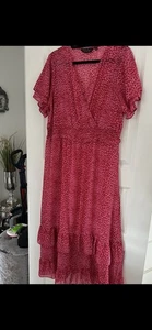 Schönes rosa Sommerkleid Größe 16 - Bild 1 von 3