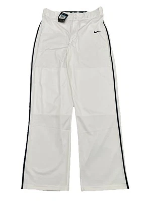 NUEVO Pantalón de Béisbol Nike Longball Piped Largo Completo Dri-Fit M Blanco/Negro 578535 Foto 1 de 4