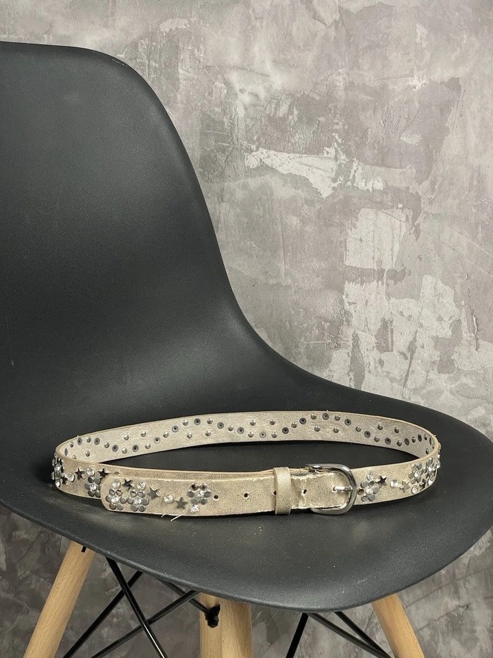 Y2K studded Archive Style Glamour Leather/Metal Japanese Brand Vintage Belt  - Image 1 of 4