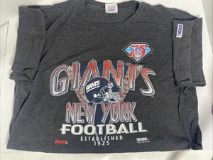 Vintage Trench Ultra New York Giants T-Shirt Herren XL Einzelnaht grau 1994 - Bild 1 von 9