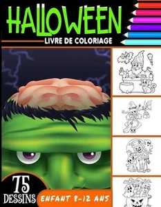 Livre de coloriage Halloween 8-12 ans: livre d'activit? coloriage Halloween pour - Picture 1 of 1