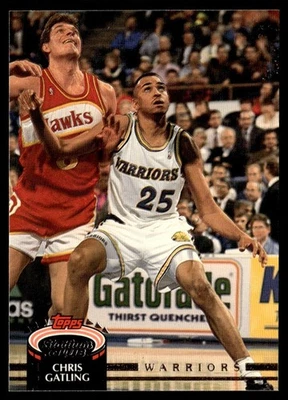1992-93 Stadium Club Chris Gatling Golden State Warriors #74 - Image 1 of 2