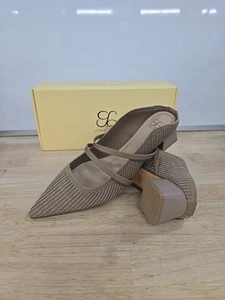 Cosy Island || SoftWave Cut Out Block Heeled Mules - Size 10 - Picture 1 of 7