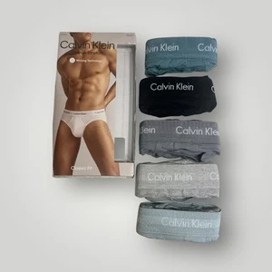 Calvin Klein Men's Cotton Stretch 5-Pack Hip Brief, XL - Picture 1 of 2