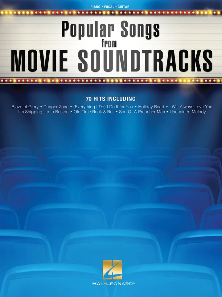 Popular Songs from Movie Soundtracks Piano Sheet Music Guitar Chord 70 Hits Book - Image 1 of 1