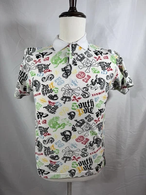 ✅ Polo Polo Polo Polo Sur Grande Niño Manga Corta 2 Botones Y2K Foto 1 de 4