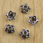 100pcs Tibetan silver color  dotted flower bead caps h0696