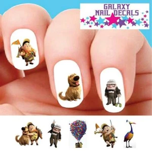 Waterslide Nail Decals - Set of Up The Movie Kevin Carl Assorted - Imagen 1 de 1