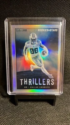 2023 Panini Rookies And Stars CEEDEE LAMB Thrillers Silver Prizm Cowboys #TH-9 - Image 1 of 3