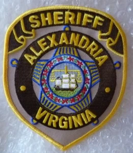 Sheriff Alexandria Virginia US Police Patch (120 x 100 mm, New - Picture 1 of 2