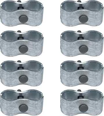 Juego de 8 abrazaderas de panel de perrera para perros abrazaderas de panel de valla de enlace de cadena grandes resistentes Foto 1 de 4