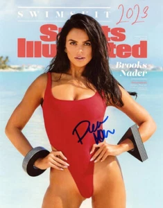 BROOKS NADER SIGNED 8x10 PHOTO SPORTS ILLUSTRATED SWIMSUIT MODEL BECKETT BAS - Picture 1 of 2