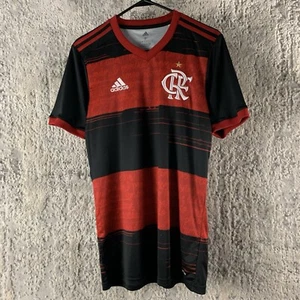 Adidas Flamengo Jersey Small Black Red Soccer Short Sleeve Football 2020 Mens - Picture 1 of 15