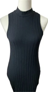NWT SHEIN Women's Mock Neck Sleeveless Bodycon Dress Size Large (8/10) - Picture 1 of 17