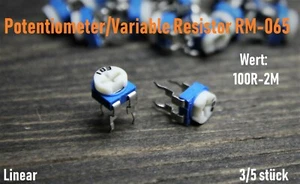 Potentiometer Trimmer  geschlossen liegend Regler Poti Trimmpoti RM065 100R-2M - Bild 1 von 2