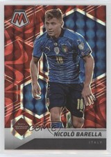 2021 Panini Mosaic FIFA Road to World Cup Reactive Red Prizm Nicolo Barella #30