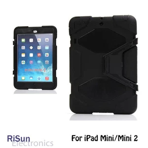 For iPad mini/mini 2/mini 3 Heavy Duty Shock Proof black case & screen protector - Picture 1 of 5