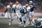 Eric Dickerson Indianapolis Colts gets tackled by Mike Johns Football 1988 Photo