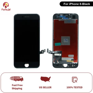 For iPhone 8 Screen Replacement LCD Display Screen Digitizer Assembly Black 4.7" - Photo 1 sur 8