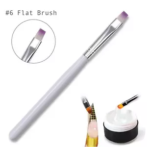 Nail Brush Size #6 for UV Extension Gel Sculpting Acrylic Decorations Painting - Picture 1 of 8