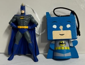2 BATMAN 3" / 3 1/2" Christmas Ornaments - Picture 1 of 4