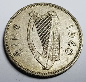 Lote 2 monedas de plata chelines Irlanda 1940 - Imagen 1 de 2