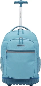 Rolling Backpack with Shoulder Straps, Black - Picture 1 of 12