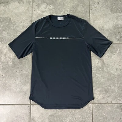 Camiseta Sergio Tacchini Camiseta a Rayas Logo Atlética Tenis Manga Corta Gris M Foto 1 de 4