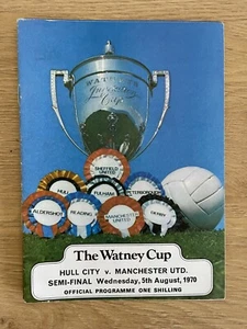 Manchester United v Hull City Watney Cup Semi Final 1970/71 Season, SOCCER MATCH - Picture 1 of 1