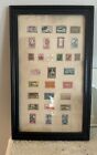 Vintage Framed Stamp Collection