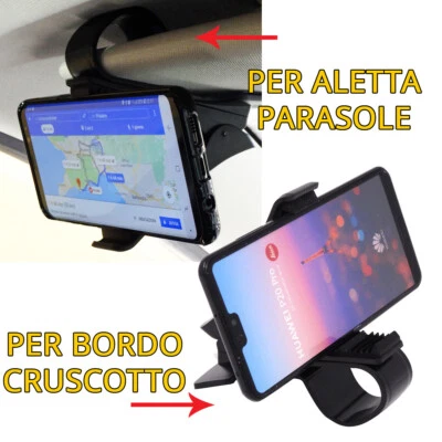 Supporto auto per OnePlus Ace 2V aletta parasole e cruscotto PRD - Immagine 1 di 4