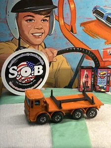 Lesney Matchbox 1970 Ergomatic Cab Over Semi Truck VG Condition Orange Diecast - Picture 1 of 7
