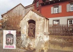 Maximum Card FDC LIECHTENSTEIN Oratories 1988 September MK 84 n2 - Picture 1 of 2