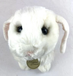 Figura de peluche Aurora Miyoni White Lop Eared Bunny 8 pulgadas - Imagen 1 de 6