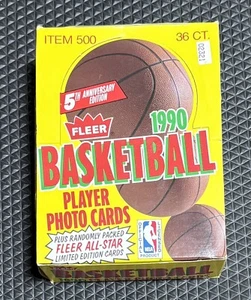 1990 Fleer Basketball Wax Box unopened from case 36 packs Michael Jordan - Picture 1 of 1