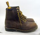 Dr Martens Boots Air Wair 11822 Brown Leather Men  SIZE 8 , women size 9