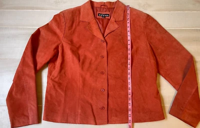 Revue Chaqueta Cuero Naranja Talla 16 Mujer Foto 1 de 4