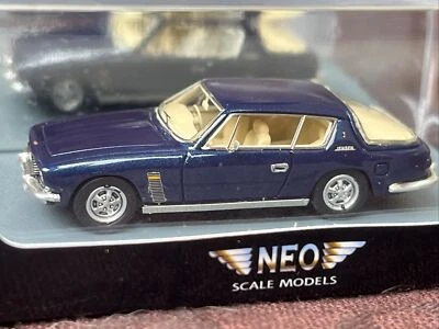 Neo Scale Models Jensen Interceptor III blau blaumet 1966 NEO87302 1:87 OVP 2010 - Bild 1 von 4