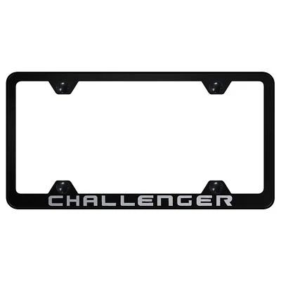 Dodge Challenger Laser Etched Logo Wide Body License Plate Frame - Image 1 of 2