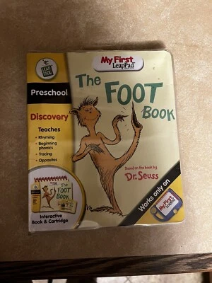 Libro interactivo y cartucho My First LeapPad The Foot Book Leap Frog Dr. Seuss Foto 1 de 4