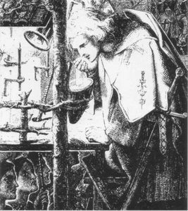 Sir Galahad at the Ruined Chapel, 1855,Dante G Rossetti,A2 Print - Picture 1 of 1