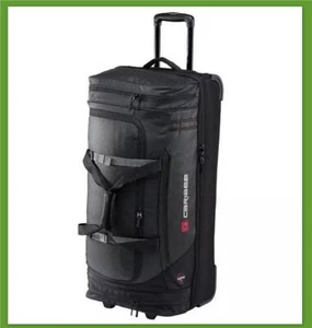 CARIBEE Scarecrow V2 100L Wheeled Luggage Black- Large Travel Duffle Trolley Bag - Picture 1 of 10