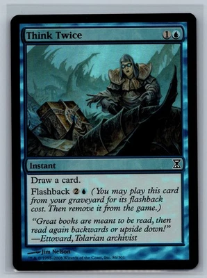 Magic The Gathering Time Spiral Think Twice #86/301 Foil MTG TCG CCG - Image 1 of 2