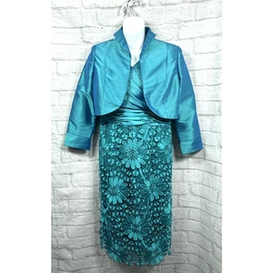 Cabotine Donna von Gema Nicolas Größe UK 10 türkis Brautmutter Hochzeitsoutfit - Bild 1 von 16