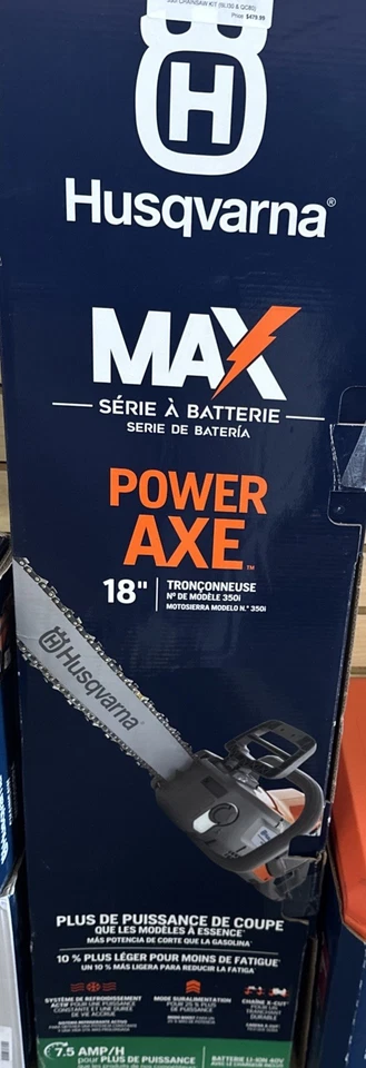 Husqvarna 350i Battery Chainsaw Kit BLI30 / QC80 970601202 - Image 1 of 1