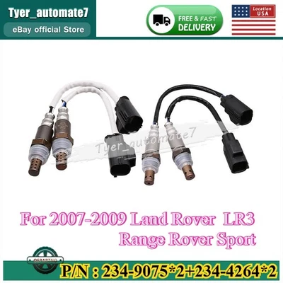 4 sensores de oxígeno O2 arriba y abajo para Land Rover Range Rover Sport 2007-2009 4,2 L 4,4 L Foto 1 de 4