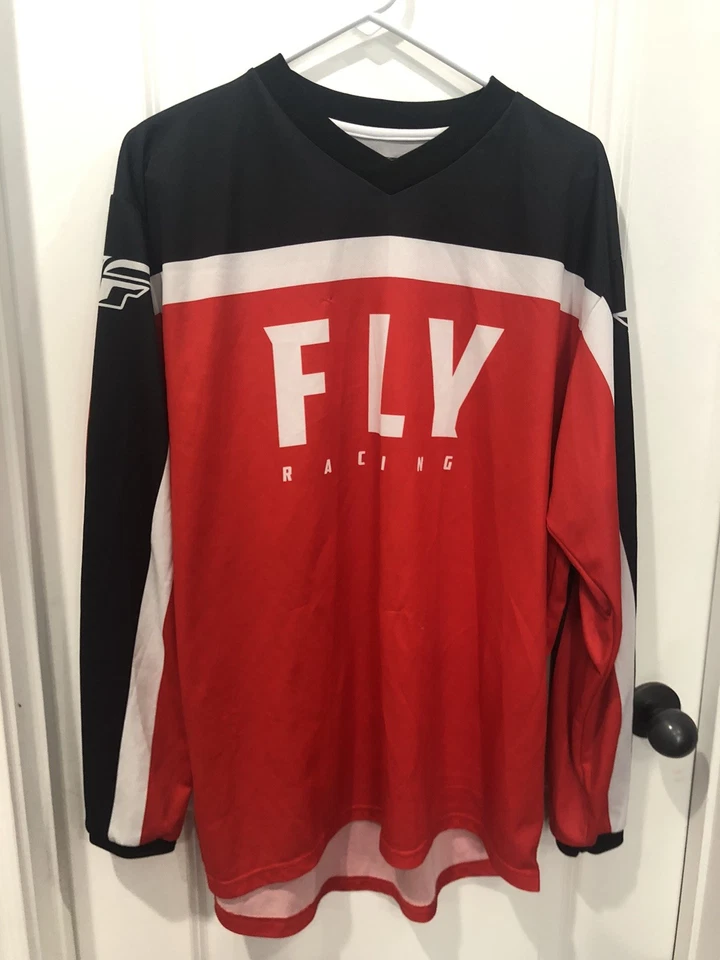 FLY Racing F-16 MX MTB BMX Off-Road Set Red Black White Adult XL Size Large - Image 1 of 4