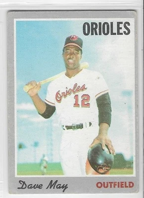 1970 Topps #81 DAVE MAY Baltimore Orioles EXCELLENT **Free Shipping** - Image 1 of 2